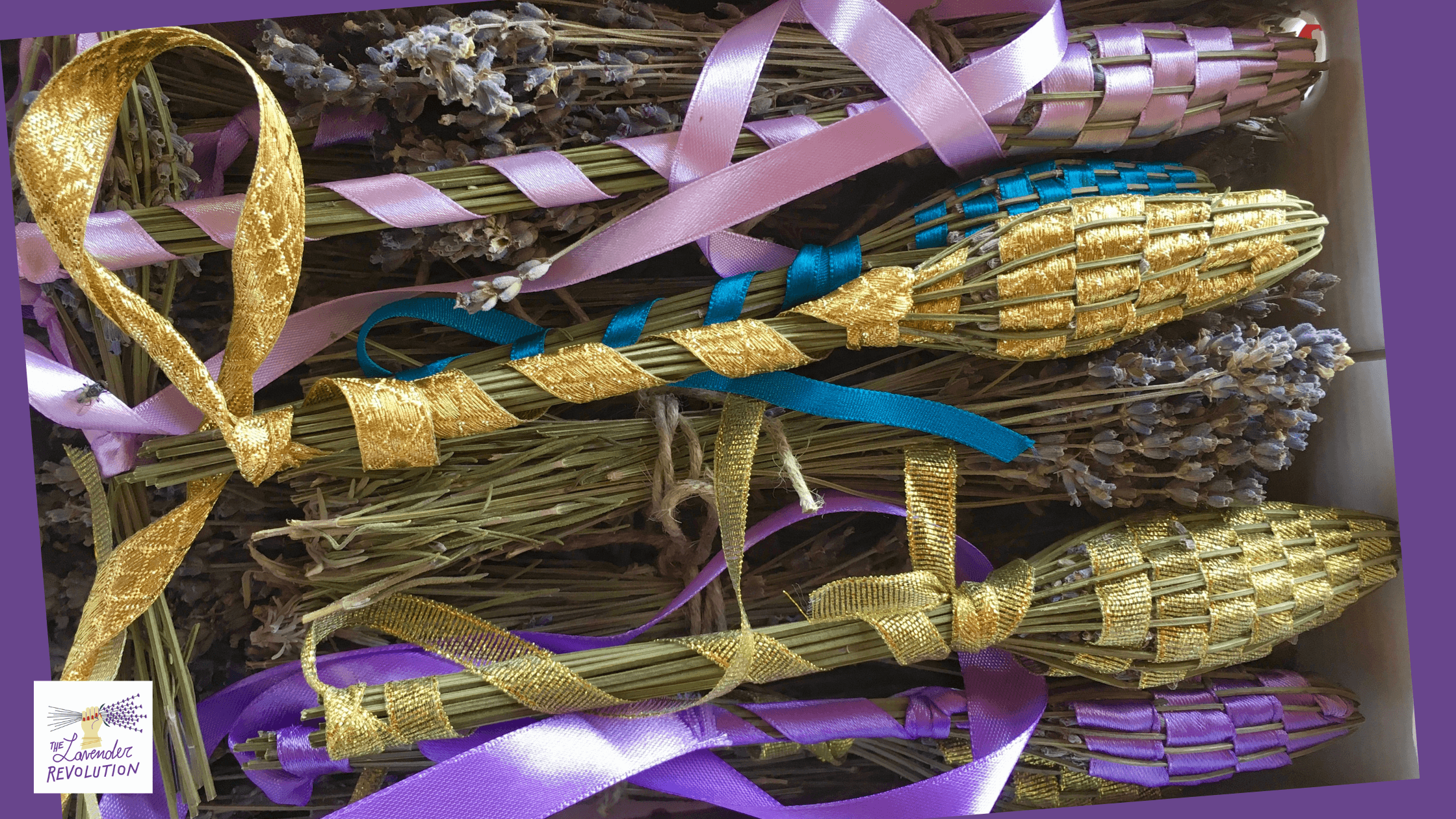 Come fare un fuso di lavanda intrecciato