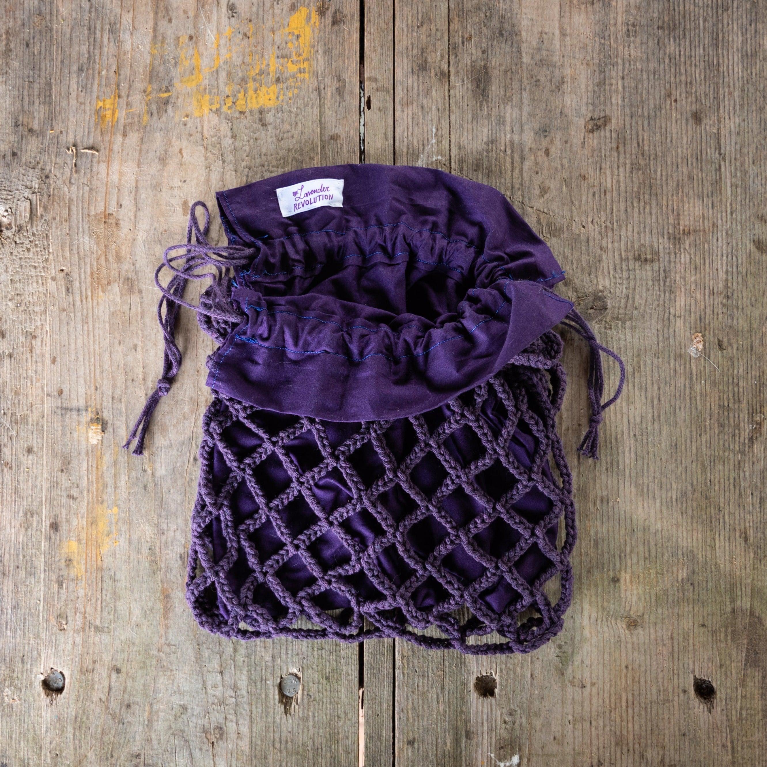 Borsa a rete viola The Lavender Revolution