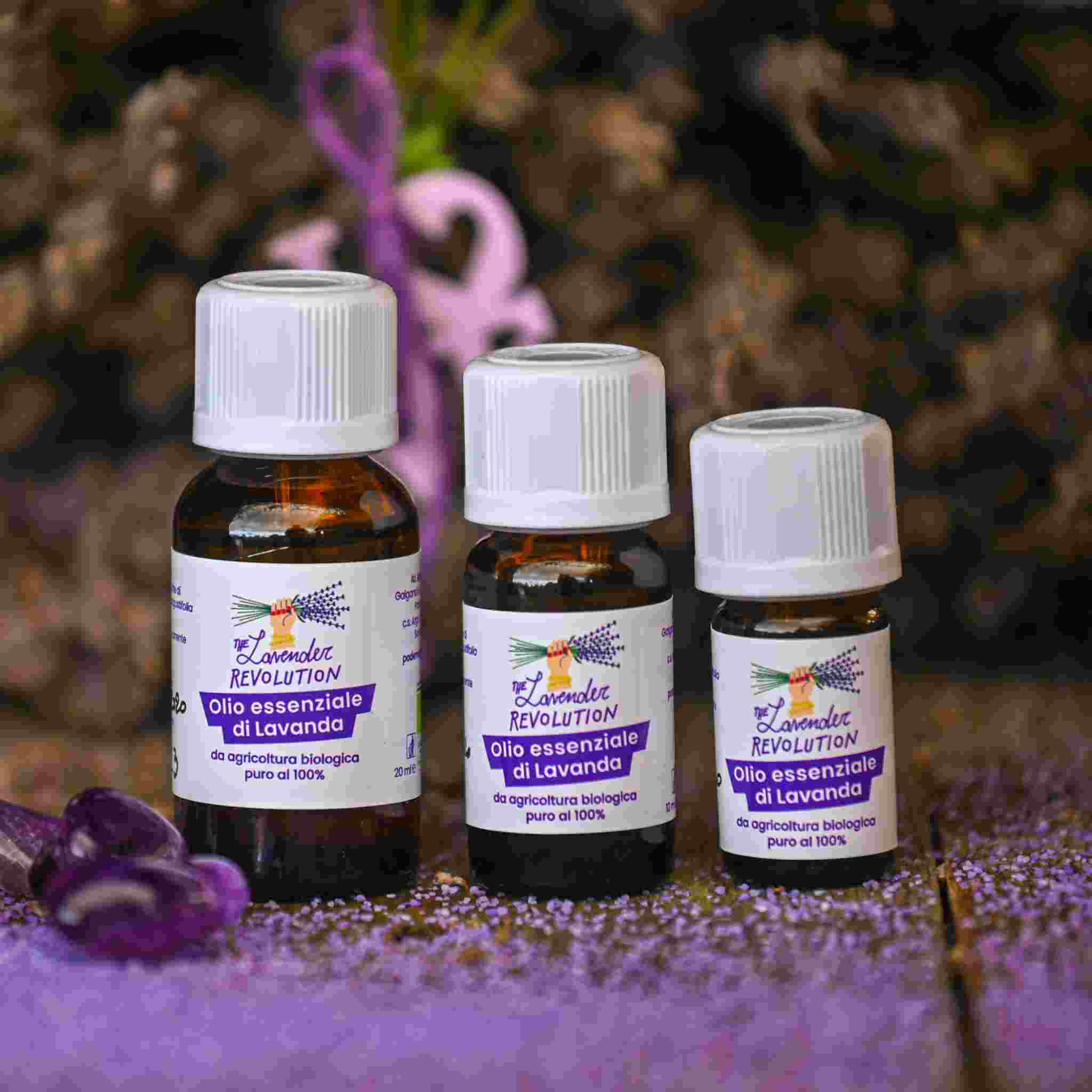 Olio essenziale di lavanda bio 100% puro nei formati 5, 10 e 20 ml
