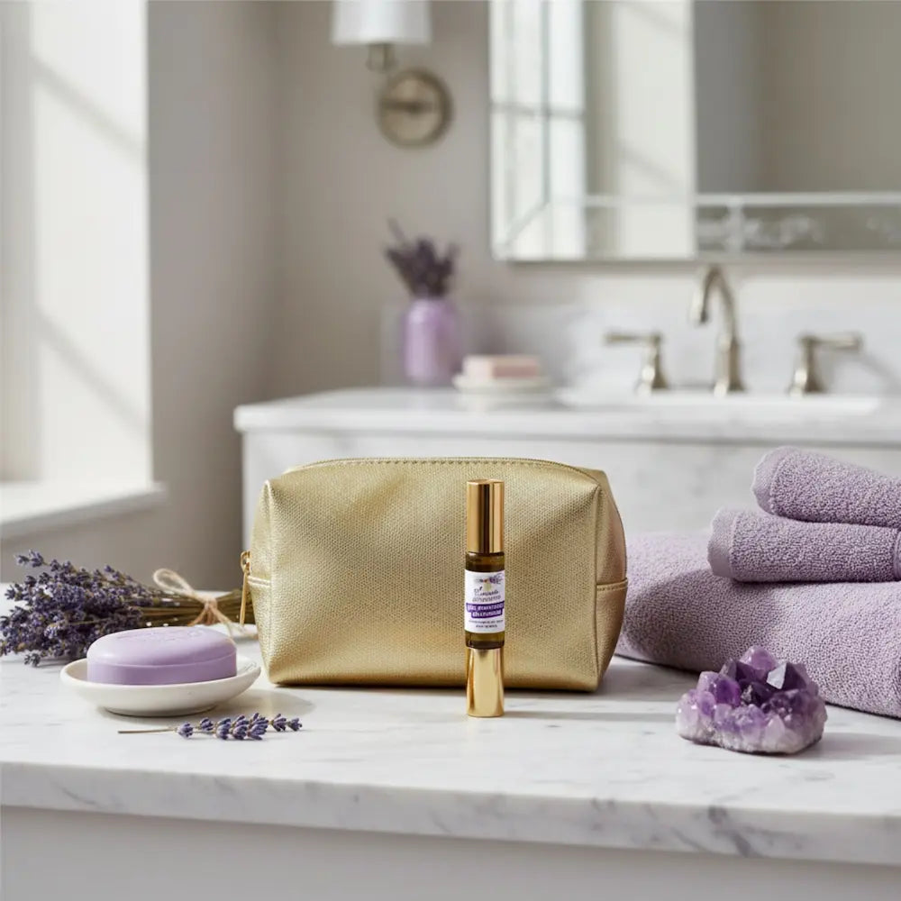 Roll on e Spray Olio essenziale di lavanda bio The Lavender Revolution 2 in 1 Gold Limited Edition