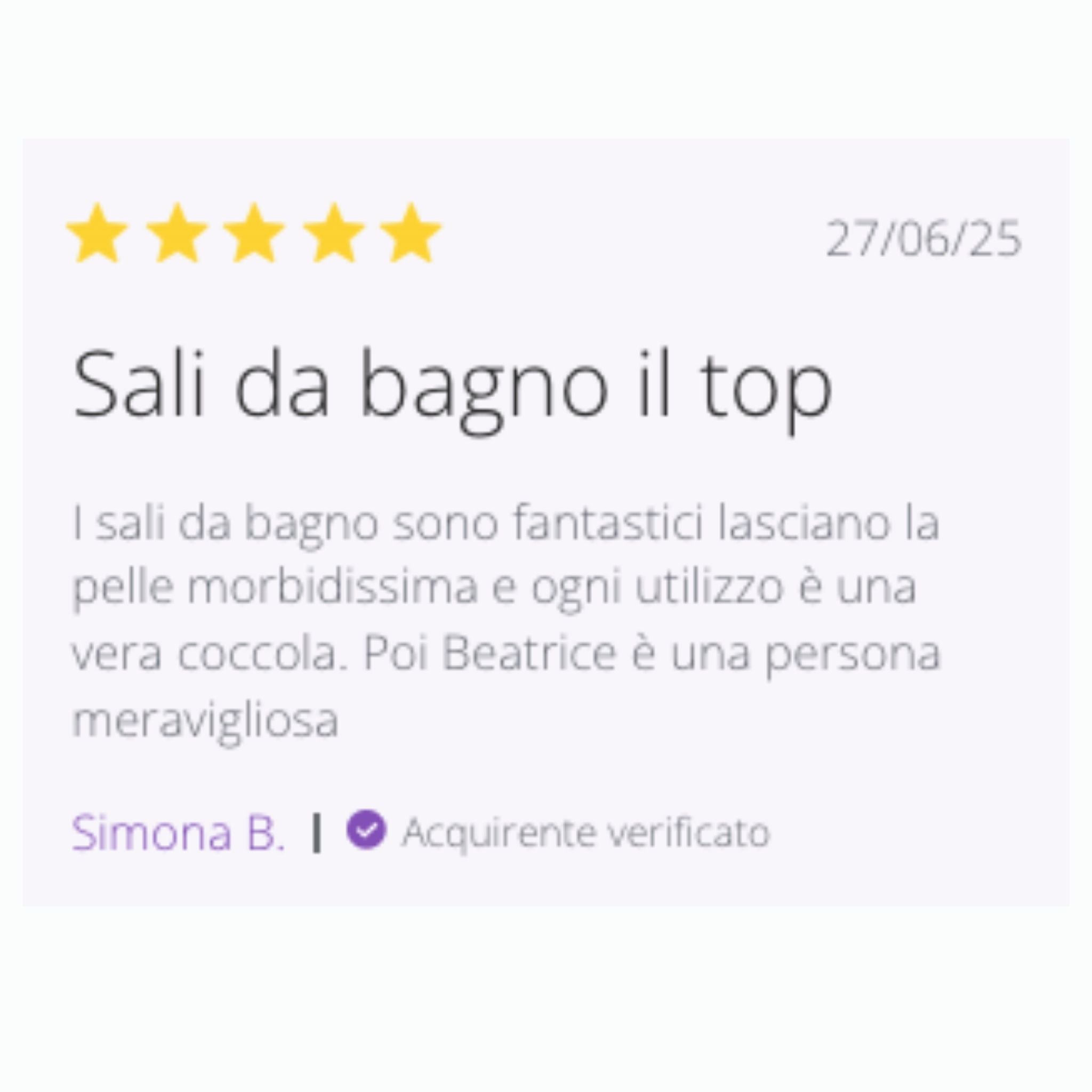 Recensione a 5 stelle sui sali da bagno alla lavanda bio I AM ENOUGH – rilassanti e aromaterapici