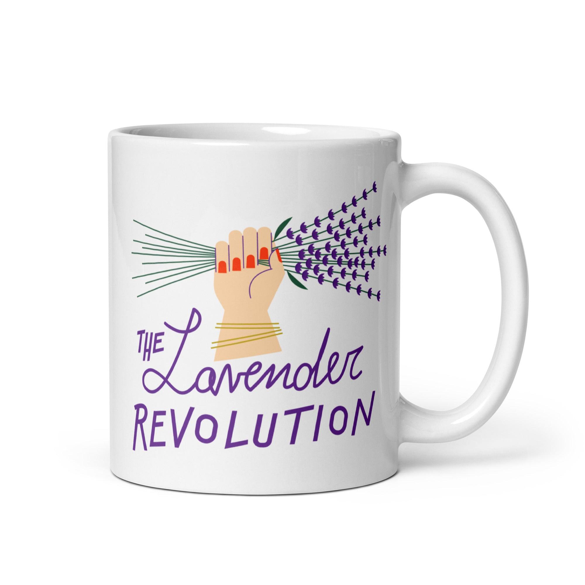 Tazza bianca lucida - The Lavender Revolution
