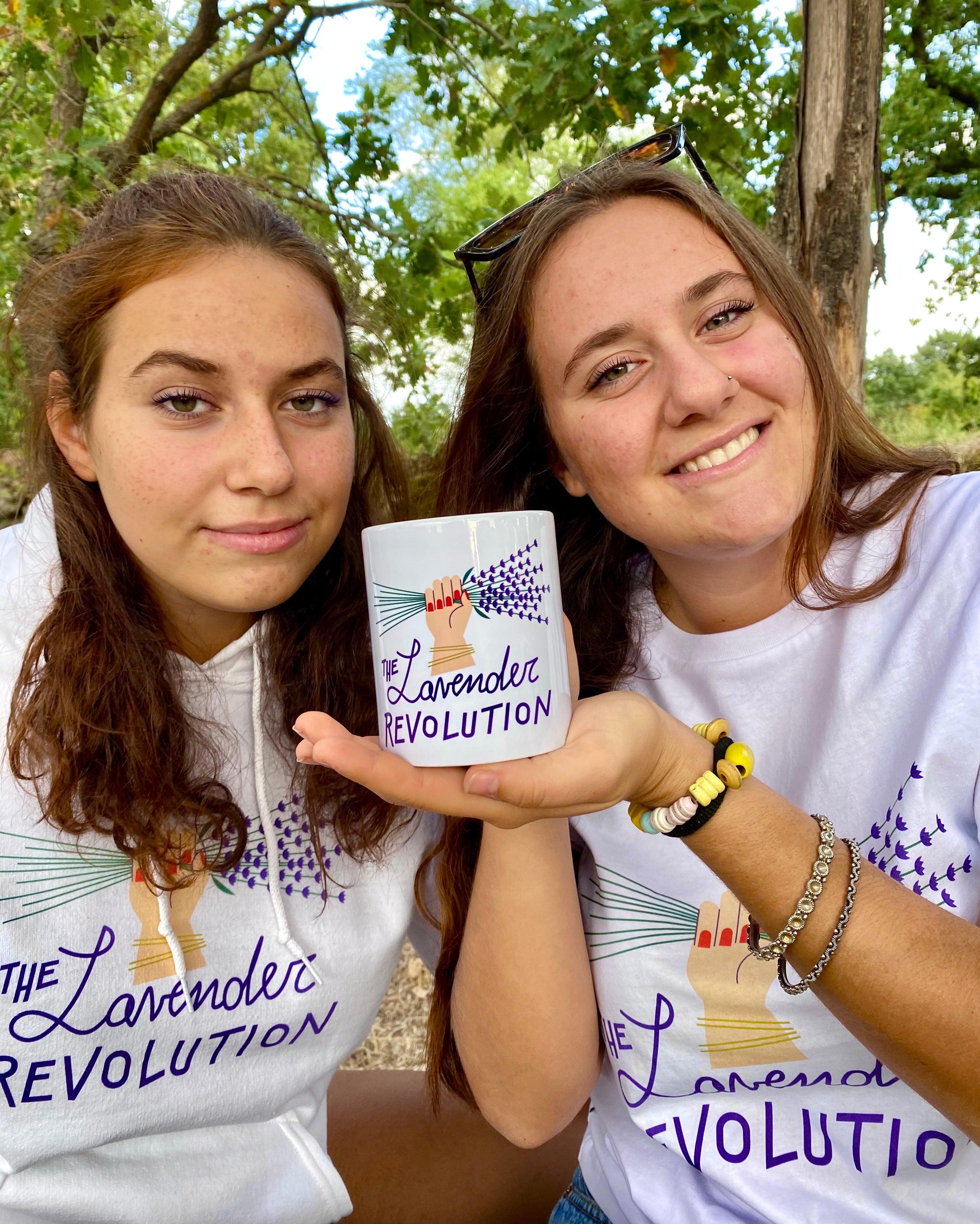 Tazza bianca lucida - The Lavender Revolution