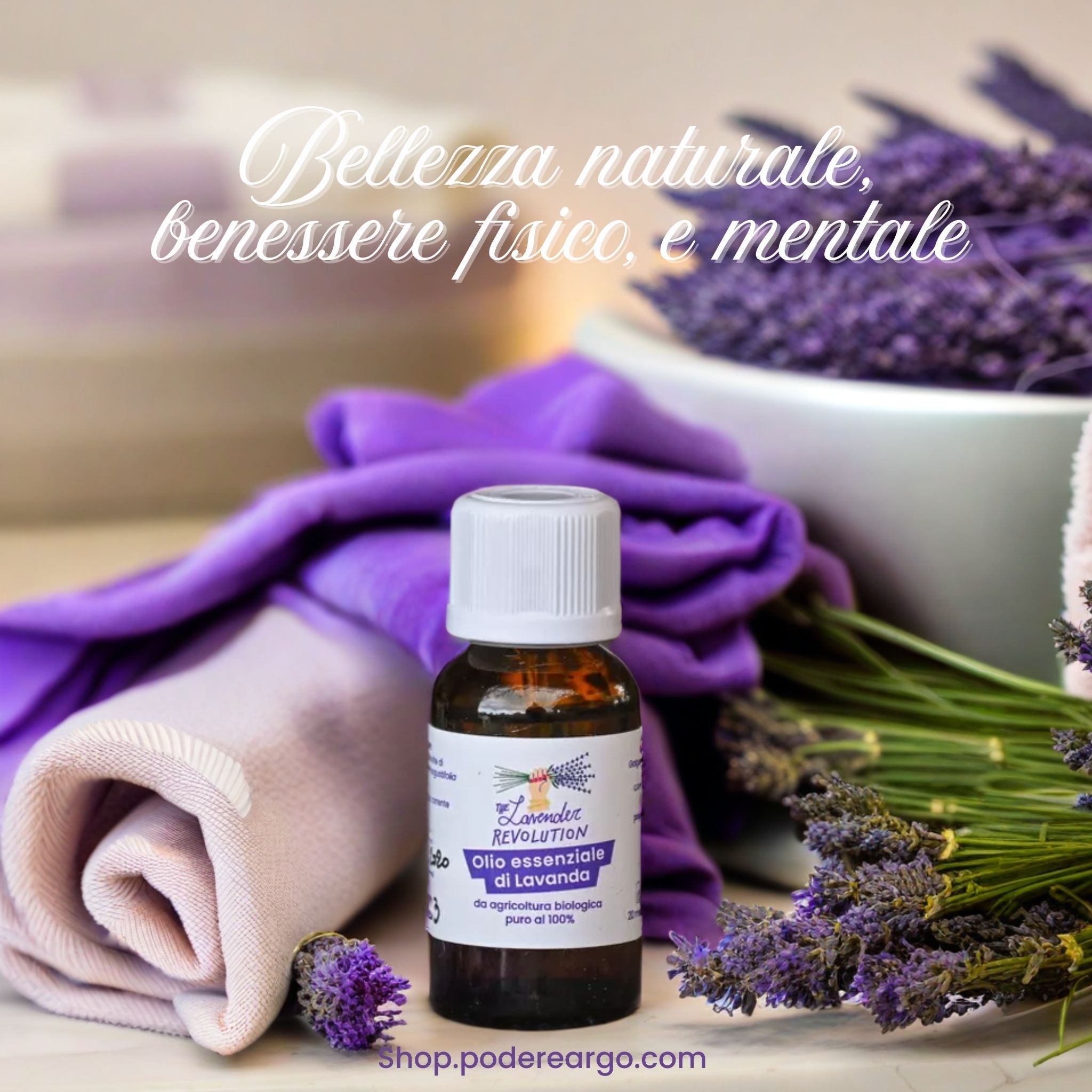 Olio essenziale di lavanda bio per viso rigenerante e antirughe skincare naturale 