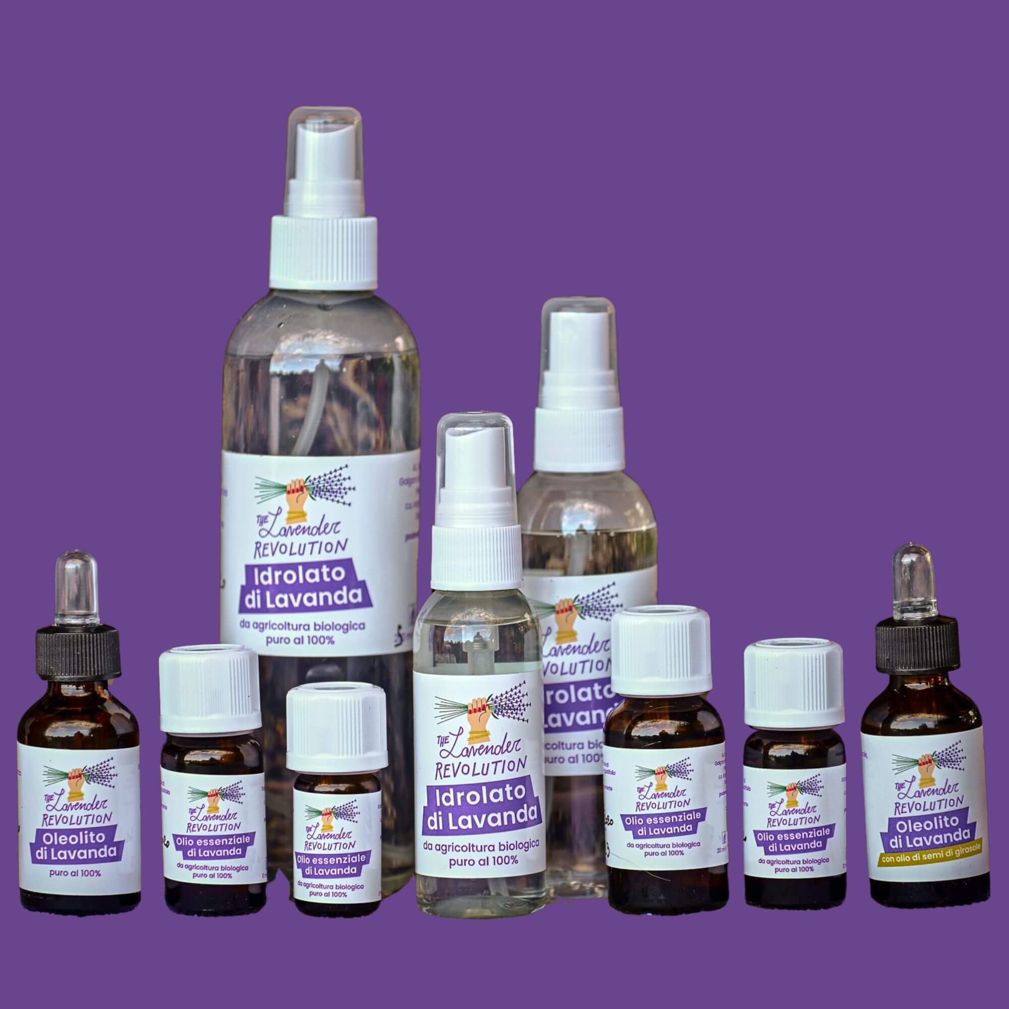 Prodotti alla lavanda biologica del Podere Argo – olio essenziale, idrolato e oleolito The Lavender Revolution