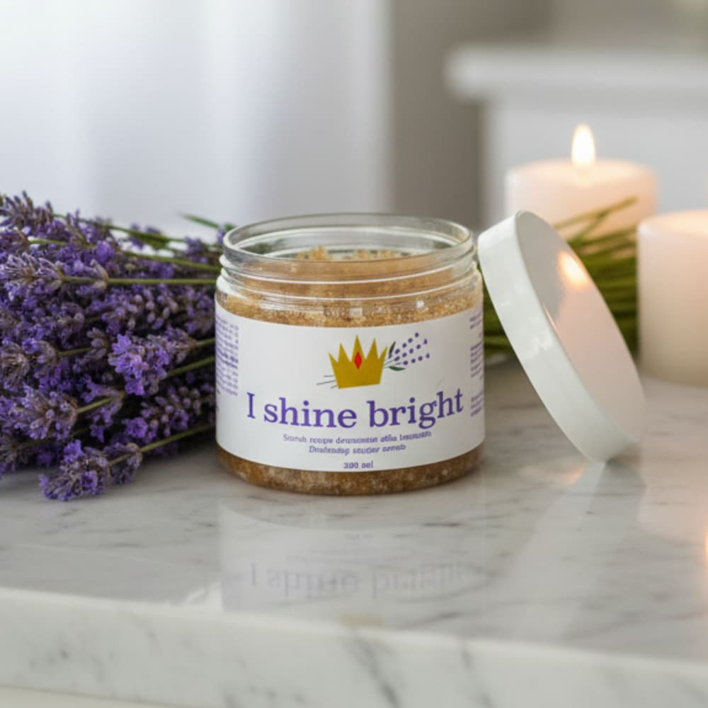 Scrub corpo drenante naturale alla lavanda I Shine Bright – trattamento aromaterapia The Lavender Revolution 