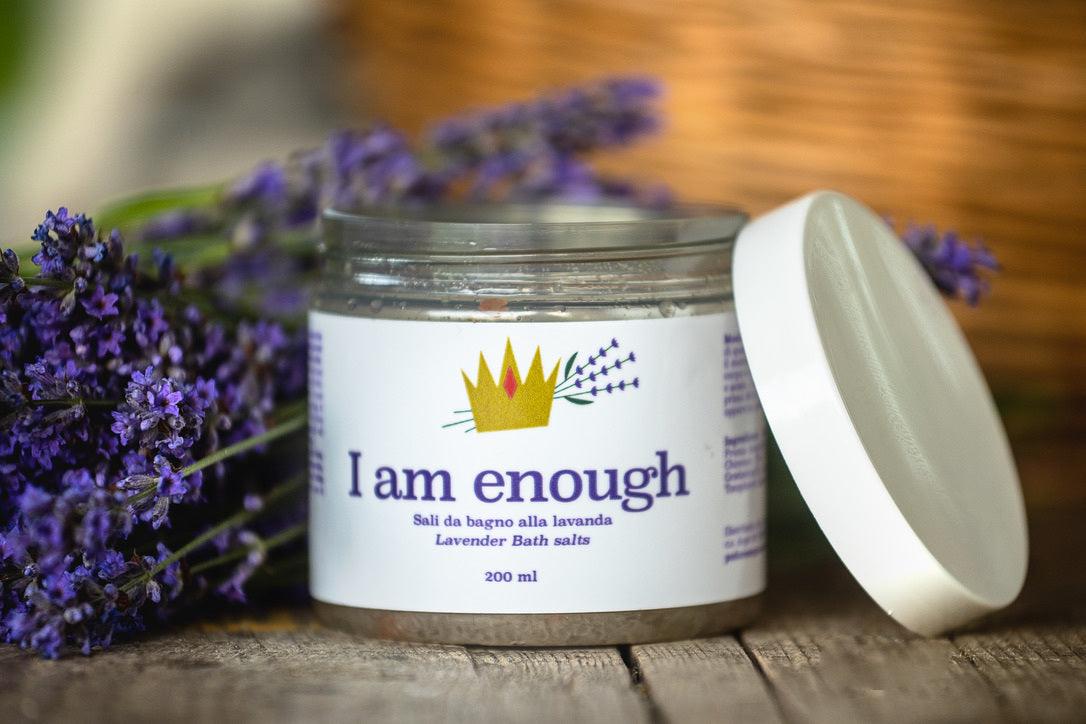 Sali da bagno alla lavanda I am enough 