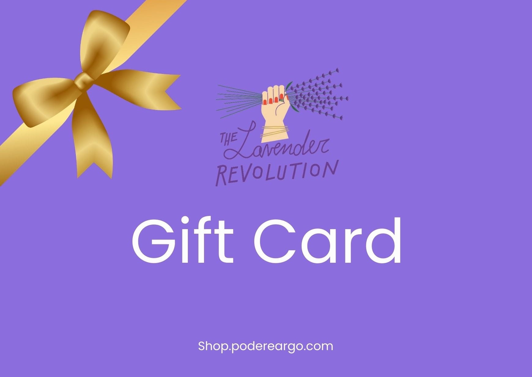 Gift card benessere alla lavanda biologica, regalo digitale senza spedizione