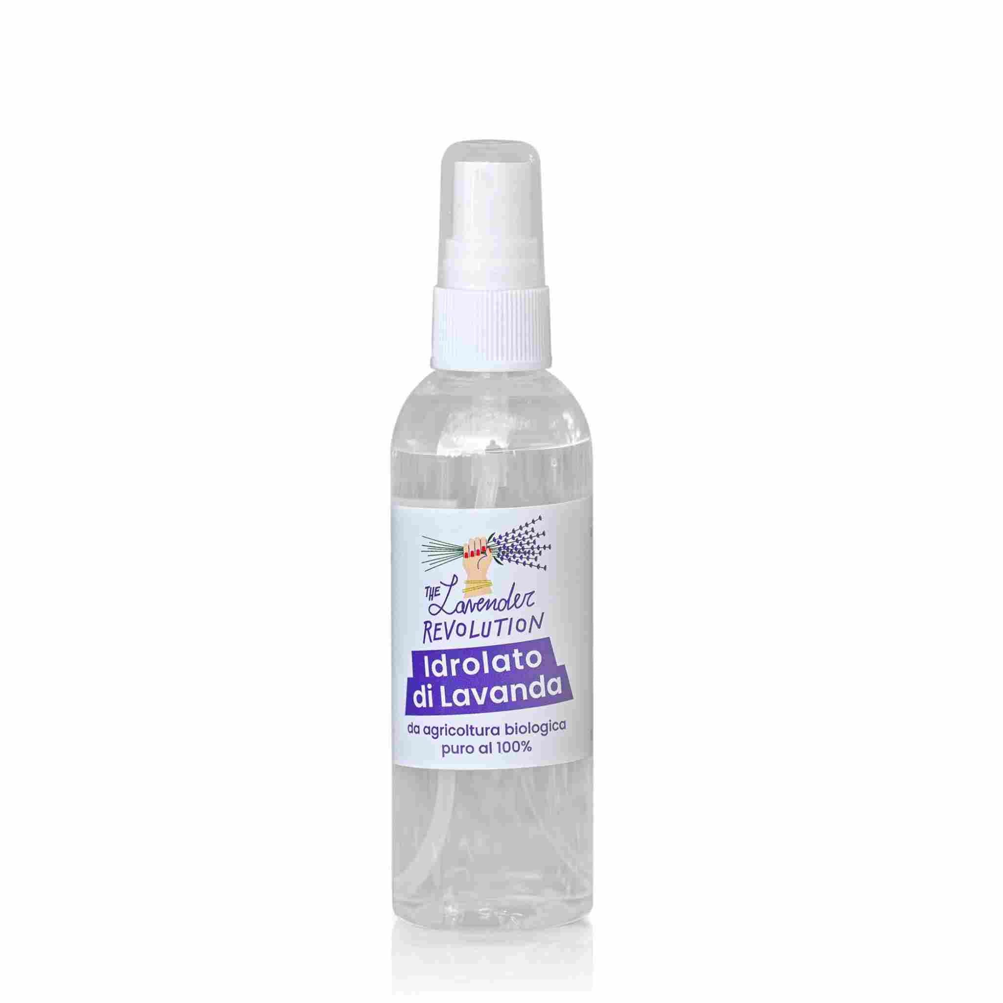 Idrolato di lavanda bio 100 ml, acqua floreale per tonico viso e capelli