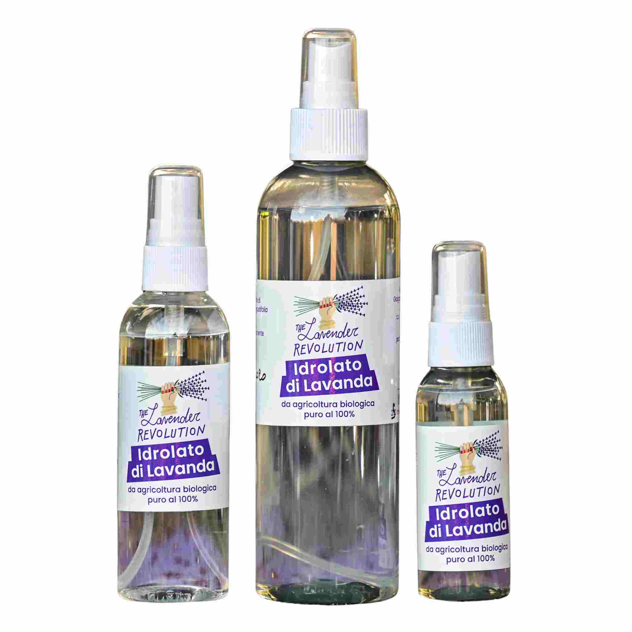 Idrolato di lavanda bio in 3 formati 50 100 250 ml