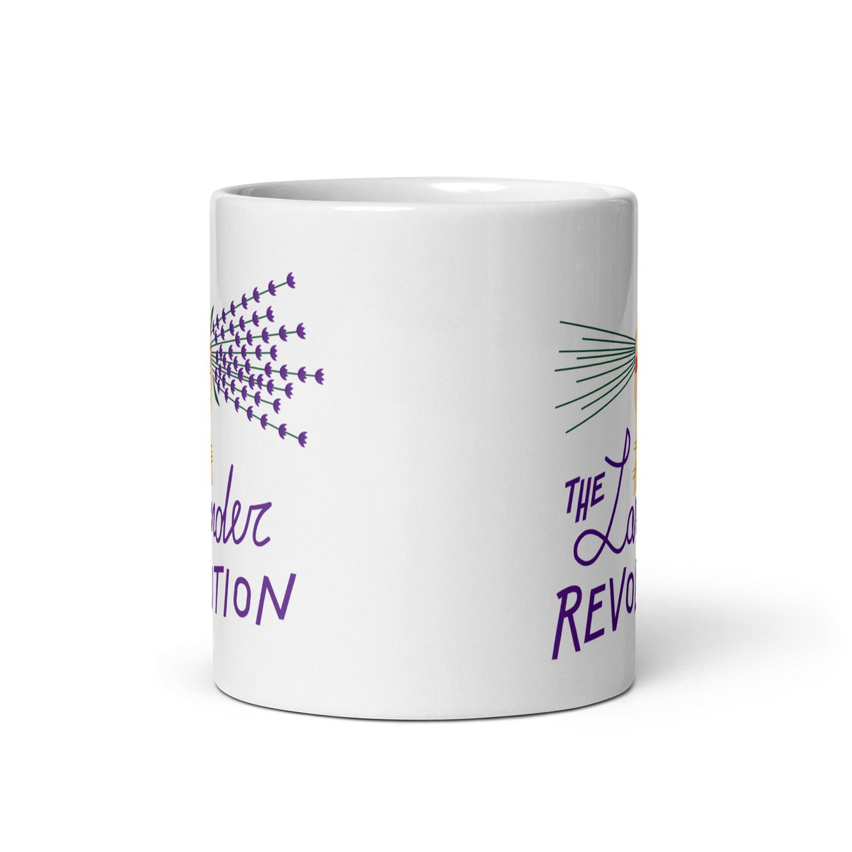 Tazza bianca lucida - The Lavender Revolution