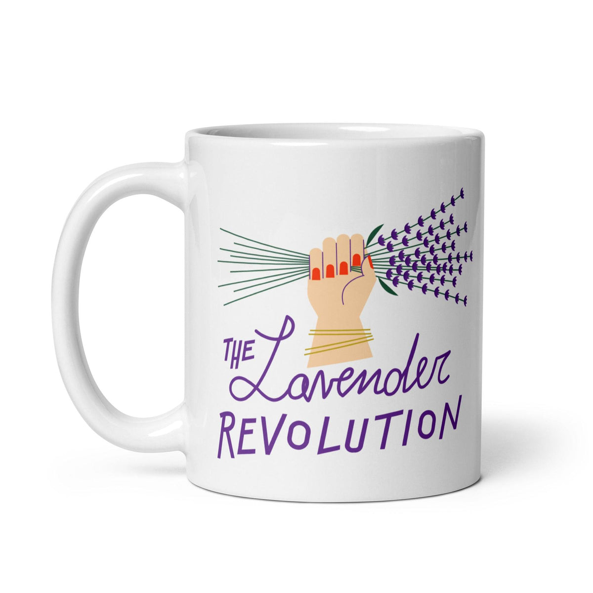 Tazza bianca lucida - The Lavender Revolution