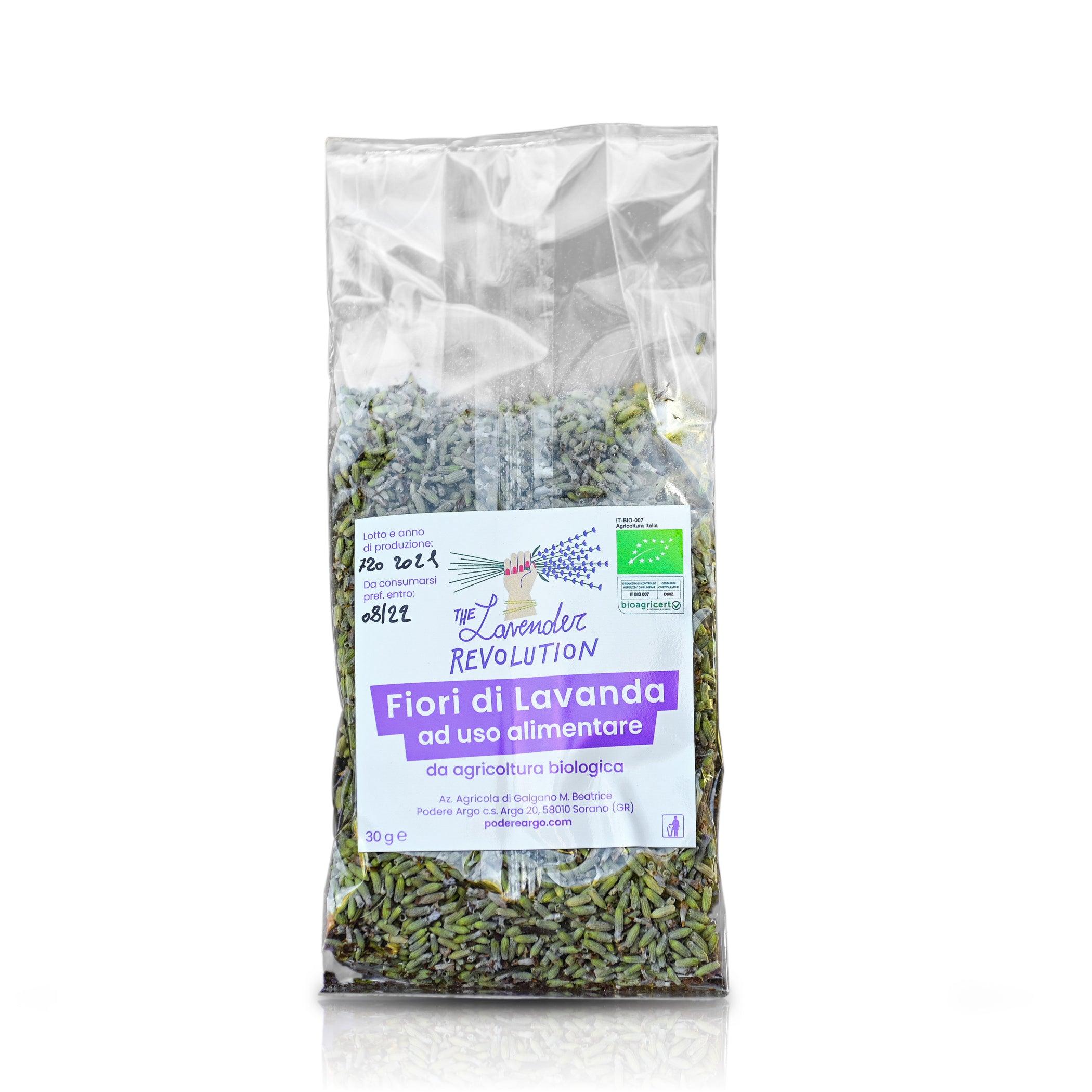 Fiori di lavanda officinale biologici ad uso alimentare 30 g