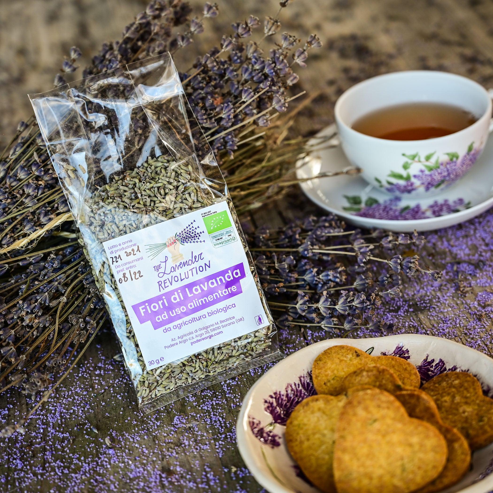 Fiori di lavanda officinale biologici ad uso alimentare 30 g