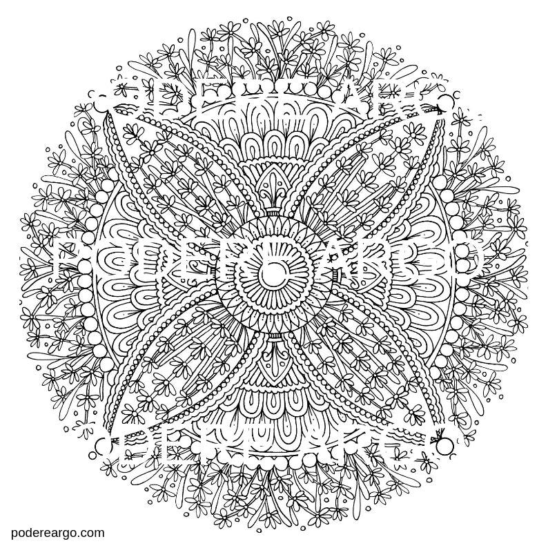 MandaLavanda  -  Print and Colour Lavender Mandala